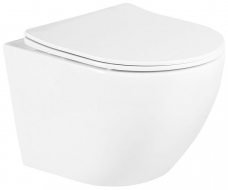 Подвесной унитаз Belbagno UNO BB3105CHR/SC в комплекте с сиденьем, безободковый, с микролифтом Подвесной унитаз Belbagno UNO BB3105CHR/SC в комплекте с сиденьем, безободковый, с микролифтом