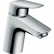 Смеситель hansgrohe Logis 70 для раковины с донным клапаном 71070000, хром Смеситель hansgrohe Logis 70 для раковины с донным клапаном 71070000, хром
